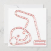 Invitation à la fête de nettoyage Femme de ménage  (Dos)