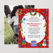 Invitation à la fête de Noël (Devant / Derrière)