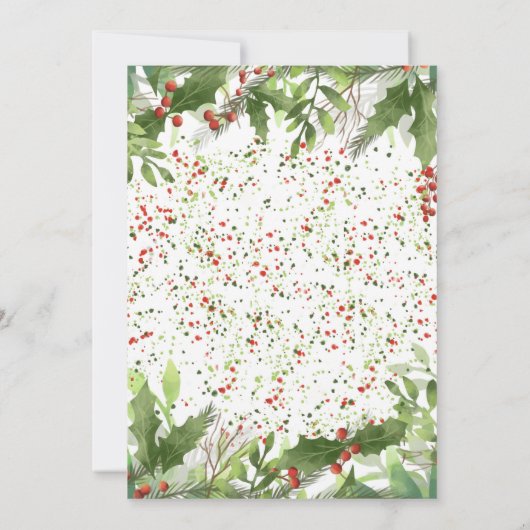 Invitation à la fête de Noël (Dos)