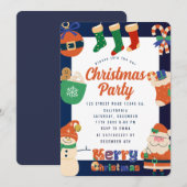 Invitation à la fête de Noël (Devant / Derrière)