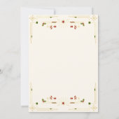 Invitation à la fête de Noël (Dos)