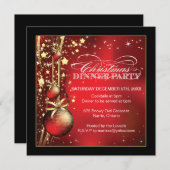 Invitation à la fête de Noël (Devant / Derrière)