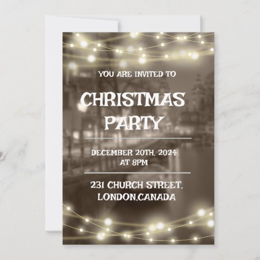 INVITATION À LA FÊTE DE NOËL (Devant)