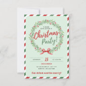 Invitation à la fête de Noël (Devant)