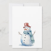 Invitation à la fête de Noël (Dos)