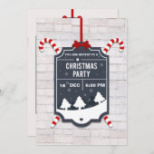 Invitation à la fête de Noël (Devant / Derrière)