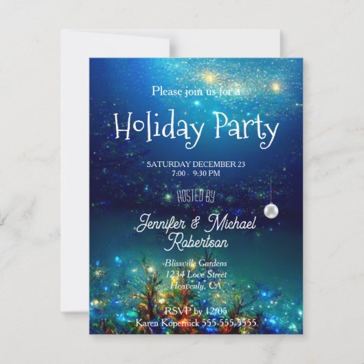 Invitation à la fête de Noël (Devant)