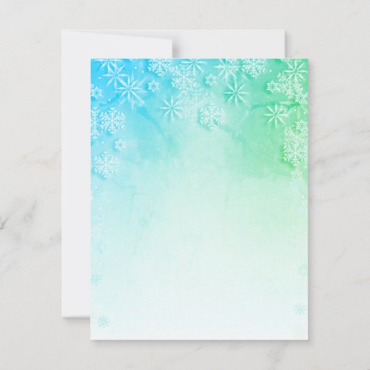 Invitation à la fête de Noël (Dos)