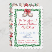 Invitation à la fête de Noël (Devant / Derrière)