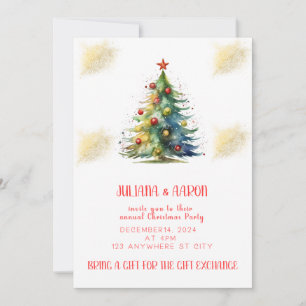Invitation à la fête de Noël