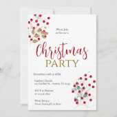 Invitation à la fête de Noël (Devant)