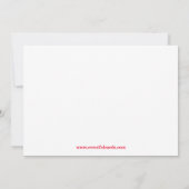 Invitation à la fête de Noël (Dos)