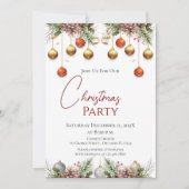 Invitation à la fête de Noël (Devant)