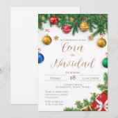 Invitation à la fête de Noël (Devant / Derrière)