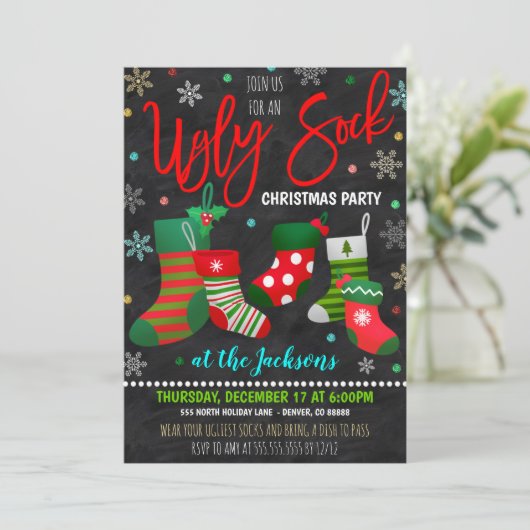 Invitation à la fête de Noël (Debout devant)