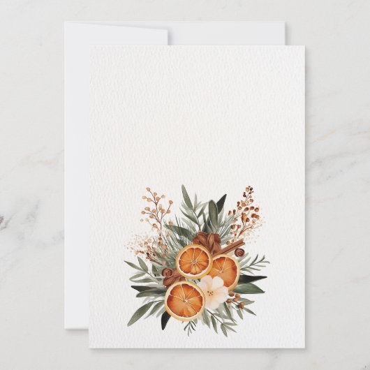 Invitation à la fête de Noël (Dos)