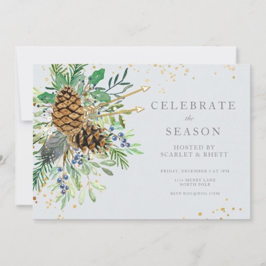 Invitation à la fête de Noël (Devant)