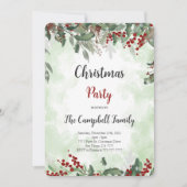 Invitation à la fête de Noël (Devant)