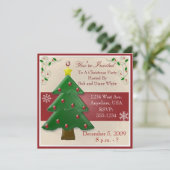 Invitation à la fête de Noël (Debout devant)
