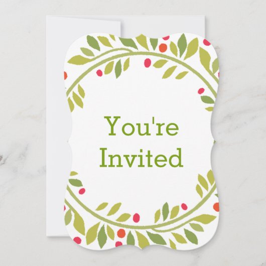 Invitation à la fête de Noël (Devant)