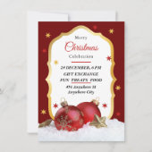 Invitation à la fête de Noël (Devant)