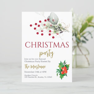 Invitation à la fête de Noël