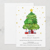 Invitation à la fête de Noël (Devant / Derrière)
