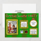 Invitation à la fête de Noël (Devant / Derrière)