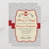 Invitation à la fête de Noël (Devant / Derrière)