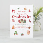 Invitation à la fête de Noël (Debout devant)