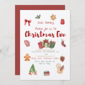 Invitation à la fête de Noël (Devant / Derrière)