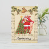 Invitation à la fête de Noël (Debout devant)