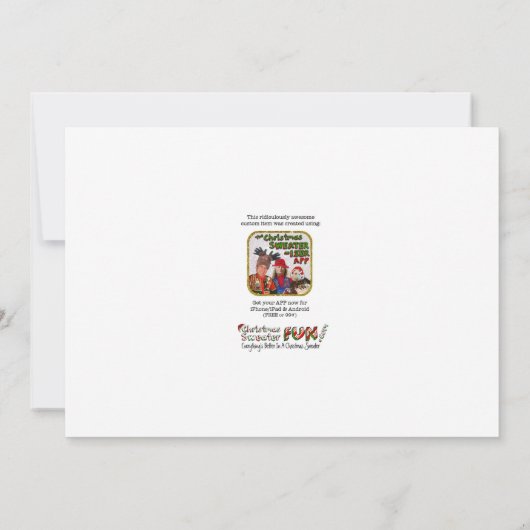 Invitation à la fête de Noël (Dos)