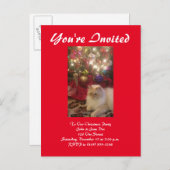Invitation à la fête de Noël (Devant / Derrière)