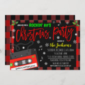 Invitation à la fête de Noël (Devant / Derrière)