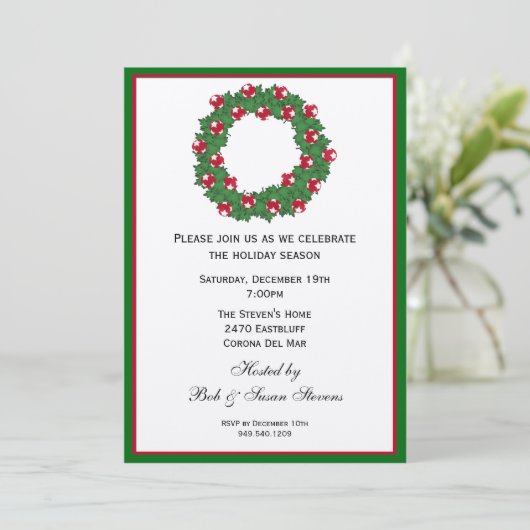 Invitation à la fête de Noël (Debout devant)