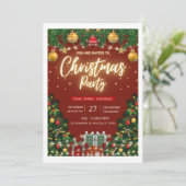 Invitation à la fête de Noël (Debout devant)