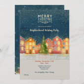 Invitation à la fête de Noël (Devant / Derrière)