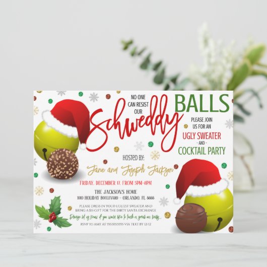 Invitation à la fête de Noël (Debout devant)