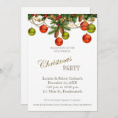 Invitation à la fête de Noël (Devant / Derrière)