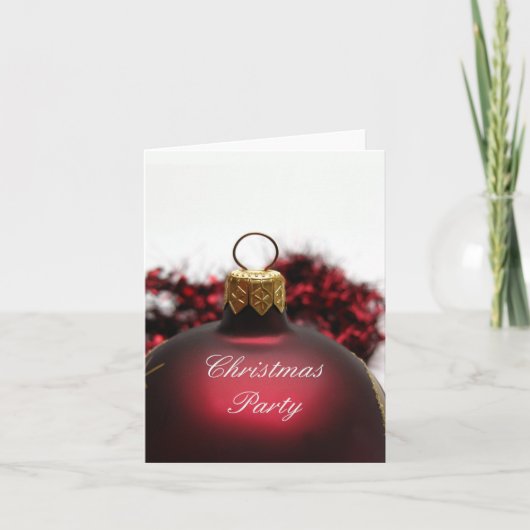 Invitation à la fête de Noël (Devant)