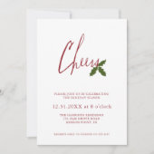 Invitation à la fête de Noël (Devant)