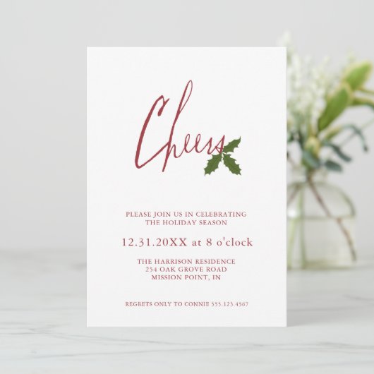 Invitation à la fête de Noël (Debout devant)