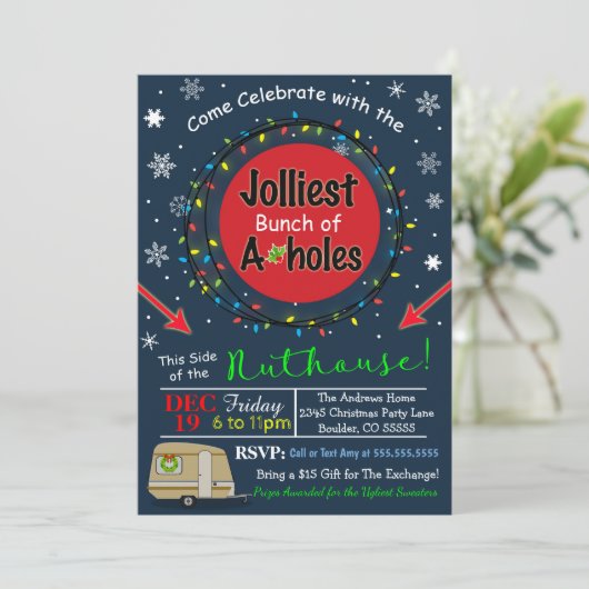 Invitation à la fête de Noël (Debout devant)