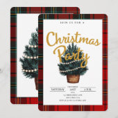 Invitation à la fête de Noël (Devant / Derrière)