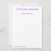 Invitation à la fête de Noël (Dos)