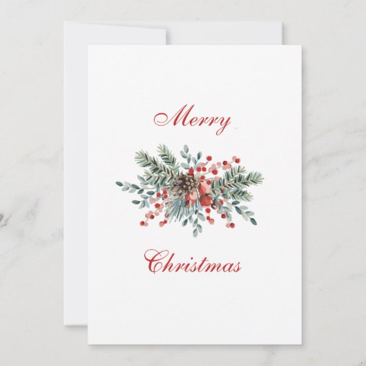 Invitation à la fête de Noël (Dos)