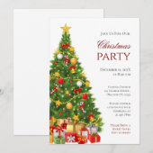 Invitation à la fête de Noël (Devant / Derrière)