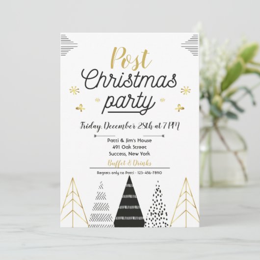 Invitation à la fête de Noël (Debout devant)