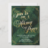 Invitation à la fête de Noël (Devant)